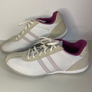 Logo Athletic Golf shoes sneakers white pink 8